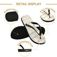 thumbnail image 3 of iauyy Unisex Printed Flip Flop Sandals - Lightweight Non-Slip Beach Shoes,Gingham Pattern, 3 of 8