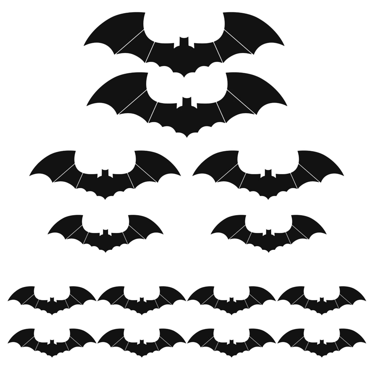 Sehao Halloween Decorations Wall Stickers Creative Living Room Bedroom Decoration Removable Wall Stickers Pvc Black Walmart Com