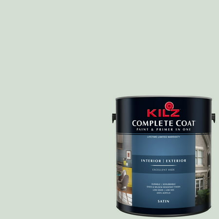 KILZ COMPLETE COAT Interior/Exterior Paint & Primer in One #RG200-02 Seafoam (Best Seafoam Paint Color)