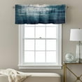 thumbnail image 3 of Abstract Gradient Blue White Valance Curtain Nature Minimalist Geometric Window Valances Rod Pocket Short Curtains Window Treatments for Kitchen Bedroom Bathroom Laundry 60" x 18", 3 of 9