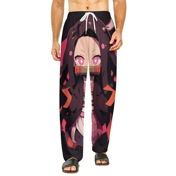 Demon Slayer Pajamas Pants 3D Printing Wide Leg PJ Pant Loungewear Casual Comfy Sleepwear Lounge Pants for Men WomenS