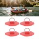 thumbnail image 3 of Apuakthei 4 piezas de parche de anillo en D rojo, forma redonda de PVC, almohadilla de anillo en D de acero inoxidable fuerte para tabla de remo de balsa de barco, 3 of 8