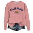 thumbnail image 1 of WEAIXIMIUNG Sweat à Capuche Zippé pour Femmes, Col Rond, Imprimé Lettres Anglaises, 1 of 3