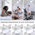 thumbnail image 3 of LED Fan Light Dimmable Screw Smart Remote Control Integrated Ceiling Fan Light Suitable for Bedrooms, 3 of 5