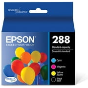 Epson T288120-BCS 288, Black and Colour Ink Cartridges, C/M/Y/K 4-Pack