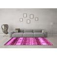thumbnail image 3 of Ahgly Company Indoor Round Southwestern Pink Country Area Rugs, 4' Round, 3 of 4
