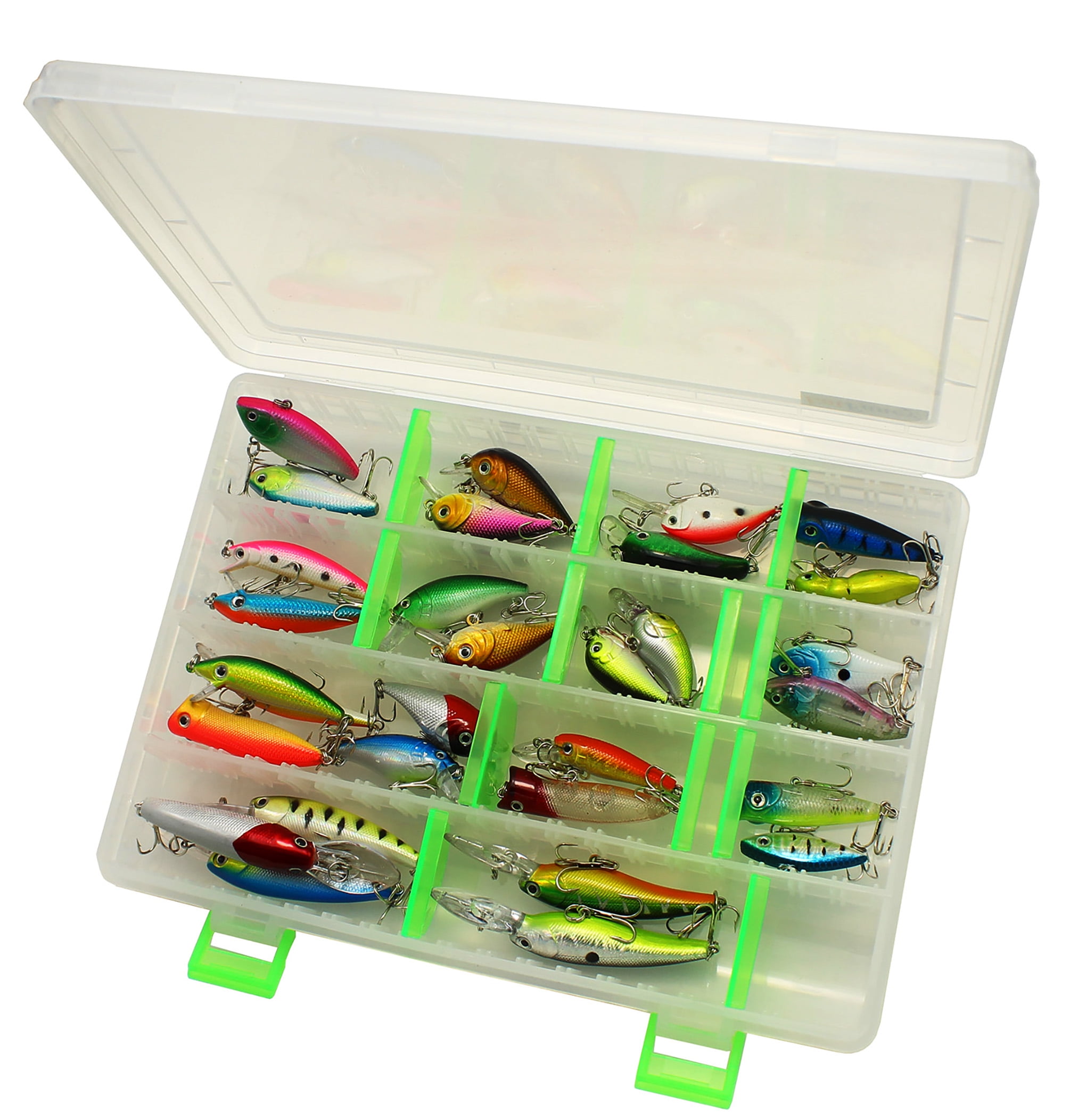 Spinnerbaits Holzsammlung Fishing Lure Kit Crankbaits Plastic Worms 106 PCS Fishing Lures Baits Tackle Mixed Including Hooks Tackle Box and More Fishing Gear Lures Kit Set #5 Topwater Lures
