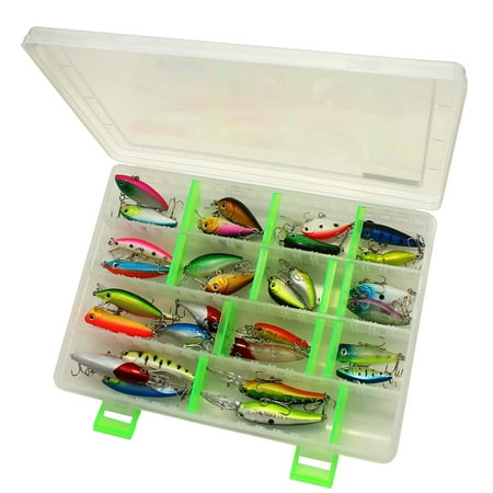 30 PCS Freshwater Fishing Lures with Storage Box, Bass Lures, Most 1.5 (Best Bass Fishing In The Adirondacks)