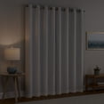thumbnail image 3 of Eclipse Dutchess 100% Blackout Lined Curtains, Solid Grommet (1 panel), 84" long x 50" wide, White, 3 of 10