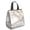 White and Gold, variant on White and Gold Marble Pattern Insulated Lunch Bag for Women Men, Large Portable Soft Cooler Tote, Thermal Food Storage Bag with Pearl Cotton, 8.66L, 8.75"x5.75"x9.5"