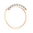 thumbnail image 2 of 1/2 Carat Princess Cut Diamond Wedding Band Ring in 14K Rose Gold (Ring Size 8), 2 of 4