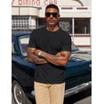 thumbnail image 4 of COOFANDY Men' Henley Shirts Short Sleeve Texture Casual Button Henley Summer Classic Basic Tee Shirts, 4 of 6