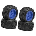 thumbnail image 3 of Yinanstore 4 Pieces 1/18 RC Car Wheels and Tires Accessories Sturdy High Performance Spare Parts Replacement RC Car Part for Typhon Grom Blue, 3 of 8