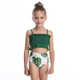 thumbnail image 2 of IROINNID Girls 2PCS Bikini Pleated Split Swimsuit Halter Bathing Suit, 2 of 9