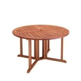 thumbnail image 3 of CorLiving Miramar Hardwood Outdoor Folding Dining Set, 3 of 8