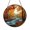 Acrylic 3.5 Inch, variant on Fall Lake Landscape Stained Glass Style Window Hanging, Rustic Decorative Art Panel