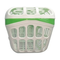 Portable Straw Basket with Drain Green， Dishwasher Basket for Baby Items Large Capacity Baby Bottle Basket Baby Bottle Dishwasher Basket for Toddlers & Infants Bottle Parts & Accessories