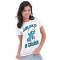 thumbnail image 4 of Grouchy Smurf Ask Me If I Care Grump Women's T Shirt Ladies Tee Brisco Brands S, 4 of 5