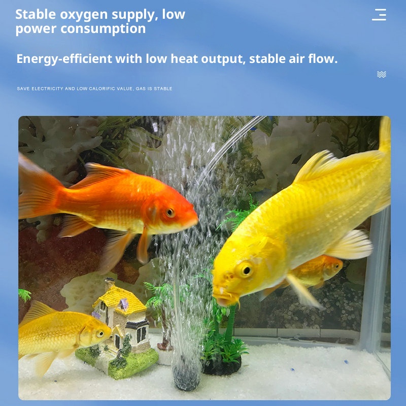 2pcs USB Aquarium Air Pump, Ultra Durable & Quiet USB Nano Air Pump, Small Air Bubbler for Aquarium Fish Tank with Air Stone and Silicone Tube