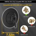 thumbnail image 2 of T2902BL Shower Trim Kit Compatible with moen T2902EPBL Shower Trim Kit Matte Black Shower Head and Shower Lever Handle Easy to Install Without 2510 Valve, 2 of 5