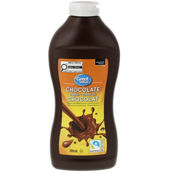 Sirop de chocolat Great Value 700&nbsp;ml