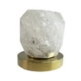 thumbnail image 2 of Bergamo Art Gold Brass Bathroom Faucet with White Rock Crystal Handles, 2 of 6
