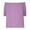 Purple, variant on Off the Shoulder Tops Women Linen Shirts Trendy Ruffles Puff Short Sleeves Loose Comfy Plus Size Tank Tops Blouse Purple XX-Large