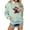 Green, variant on Women Sweatshirts Cozy Cow Print Hooded Sweatshirt for Everyday Wear and Casual Outings Across Seasons Black XL