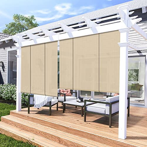 Outdoor Shade, Roll Up Shade Blind Sun Shade For Patio Porch Back Yard