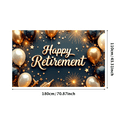 thumbnail image 3 of Colorful Balloons Happy Retirement Decorative Banner for Retirement Party Event Decoration Celebration, 3 of 8
