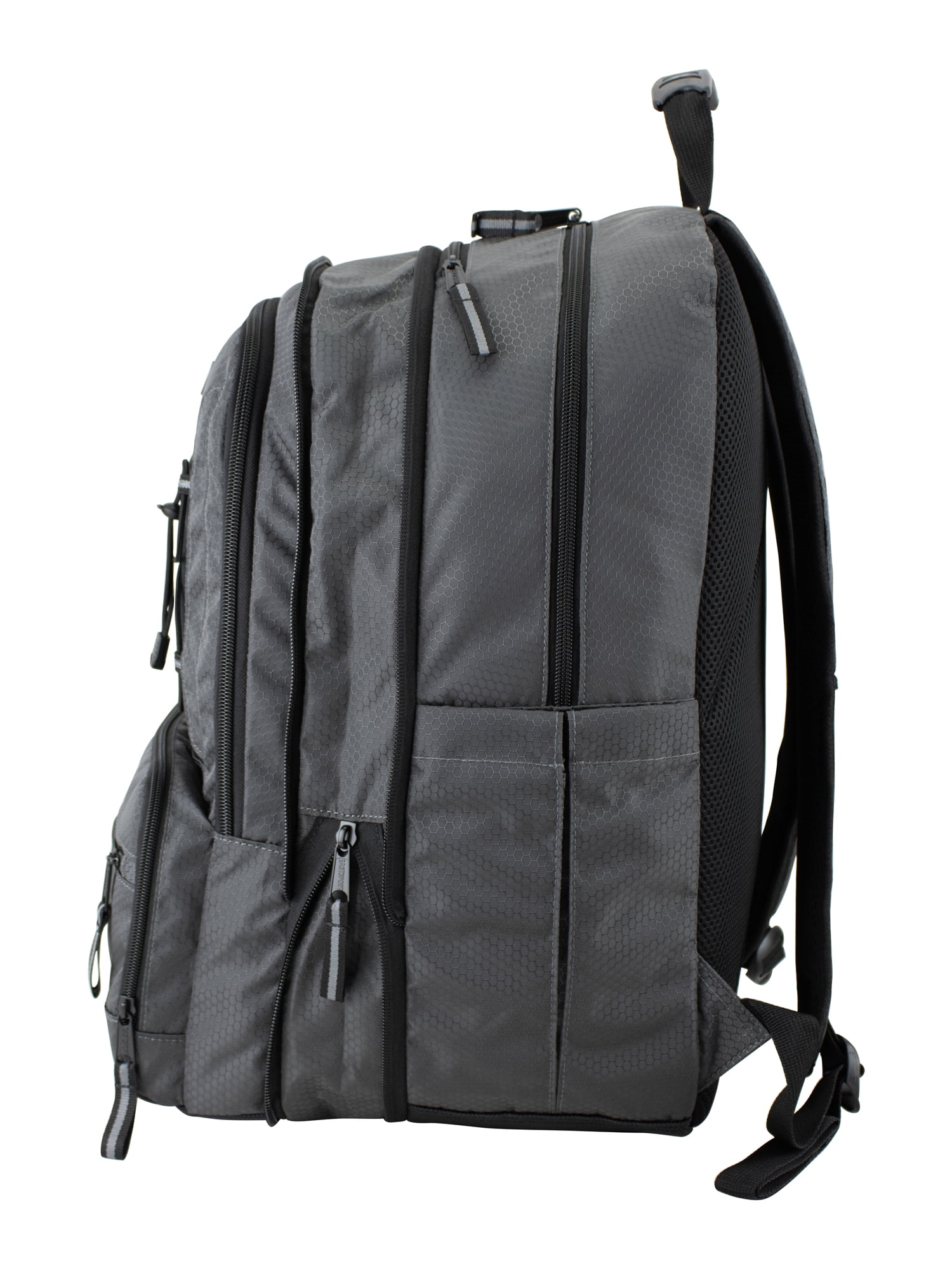 Eastsport Unisex 19" Impact Expandable Recycled Backpack, Charcoal