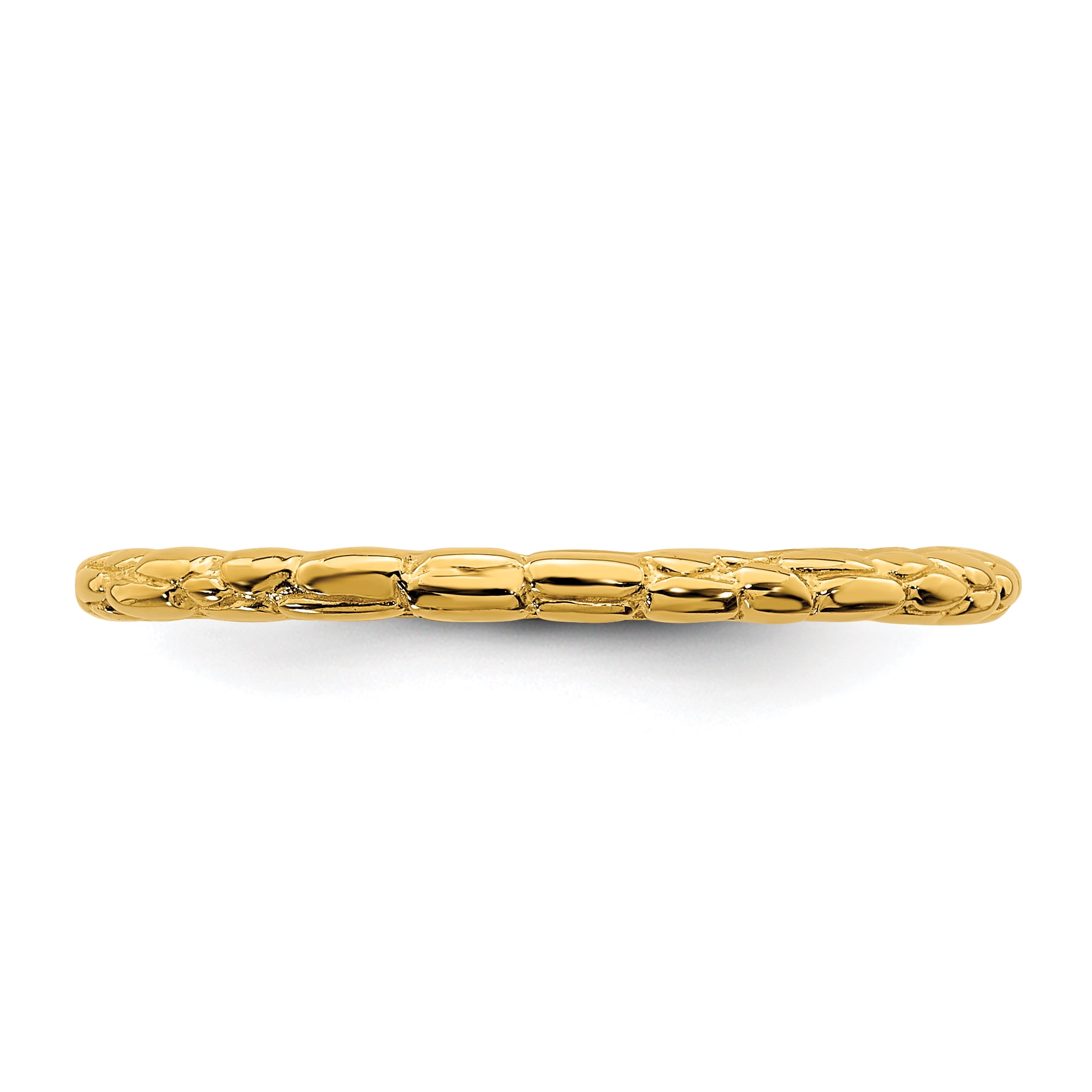 Sterling Silver Gold-Plated Twisted Ring