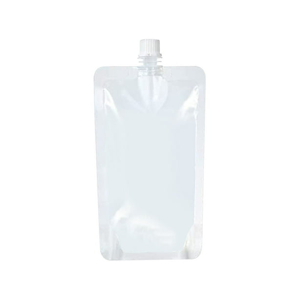 Paquete de 10 termos de plástico reutilizables | Bolsas de agua a prueba de fugas y ocultables con embudo para viajes, acampadas y senderismo