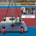 thumbnail image 4 of Portable Basketball Hoop for Youth Adults & Kids, Adjustable Height 6.89 ft to 10.01 ft,34 inch Backboard with Rebound System, Basketball Goal with Water/Sand Base, Wheels, 4 of 9
