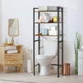 thumbnail image 5 of HomGarden Over-The-Toilet Storage 3-Shelf Industrial Bathroom SpaceSaver MDF Organizer Rustic Brown, 5 of 10