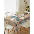 thumbnail image 2 of Sea Turtle Coastal Rectangle Tablecloth, Summer Nautical Starfish Coral Brown Anchor Waterproof & StainResistant Tablecloth, Washable Oil-proof Table Cover for Dining/Party/Wedding/Buffet 52x70 In, 2 of 9