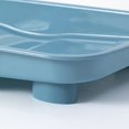 thumbnail image 3 of Quick Draining Dish Rack, Removable Base, Solid Plastic Drainer Design for Dishes, Fork, Chopsticks, Blue, 3 of 4