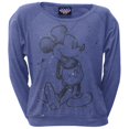 thumbnail image 1 of Mickey Mouse - Sketch Splatter Juniors Long Sleeve T-Shirt, 1 of 1