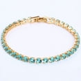 thumbnail image 6 of Womens Gold Plated Copper Bracelet with Micro-Inlaid Zircon and Flower Design, Perfect for Gifts and Special Occasions, 6 of 10
