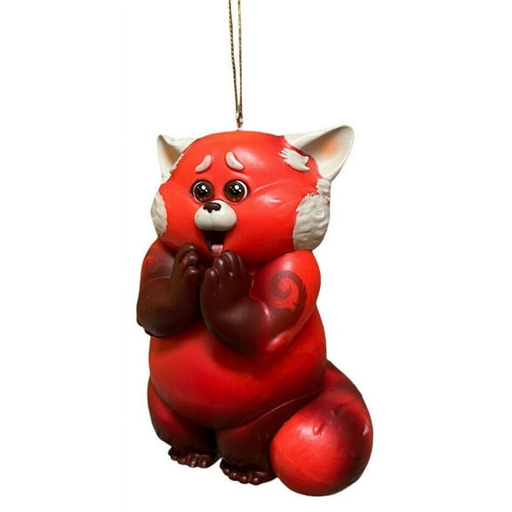 Turning Red Mei as Excited Red Panda Ornament 4” PVC Figure Figurine Charm Cute New