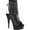 Black/Black Matte Synthetic, variant on Women's Pleaser Delight 1018RSF Open Toe Bootie
