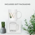 thumbnail image 4 of Koyal Wholesale Ceramic Coffee Mug, Exotic Tropical Monogram, Letter W, 4 of 5