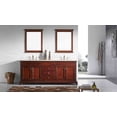 thumbnail image 3 of Eviva Elite Princeton 72" Teak Solid Wood Bathroom Vanity Set with Double OG Crema Marfil Marble Top, 3 of 3