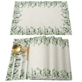 thumbnail image 3 of Eucalyptus Leaves Plant Table Runner Home Wedding Table Flag Mat Table Centerpieces Decoration Party Dining Long Tablecloth, 3 of 7