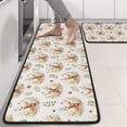 thumbnail image 2 of Kitchen Rugs Sets Of 2,Beige Highland Cow Flower Pattern Anti Fatigue Kitchen Mat Rugs Non Slip Washable,Decorative Kitchen Floor Mats for Kitchen,Sink,Laundry,17"x47"+17"x47", 2 of 5