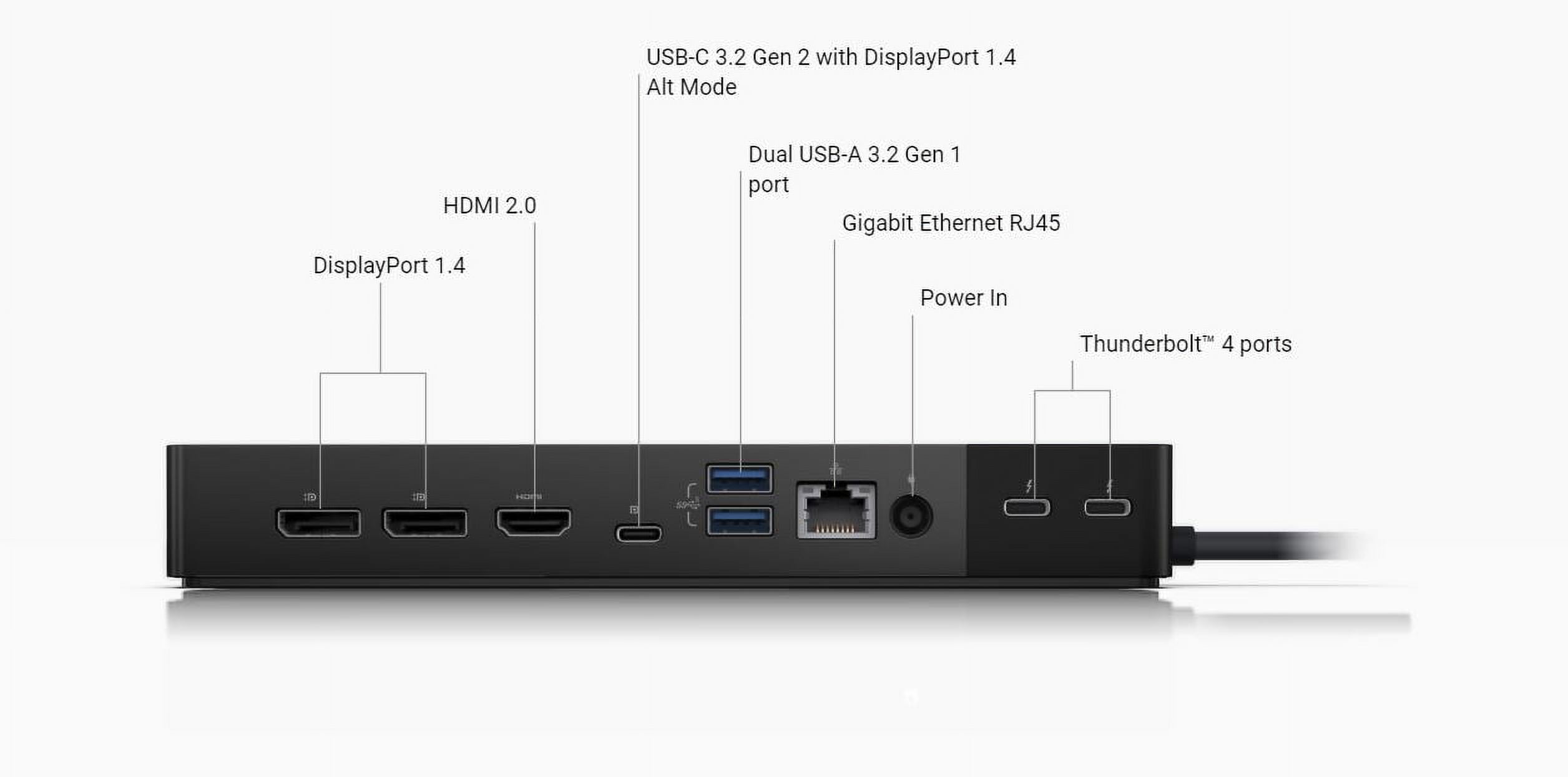 Dell Thunderbolt Dock WD22TB4, Modular Thunderbolt 4 Docking 