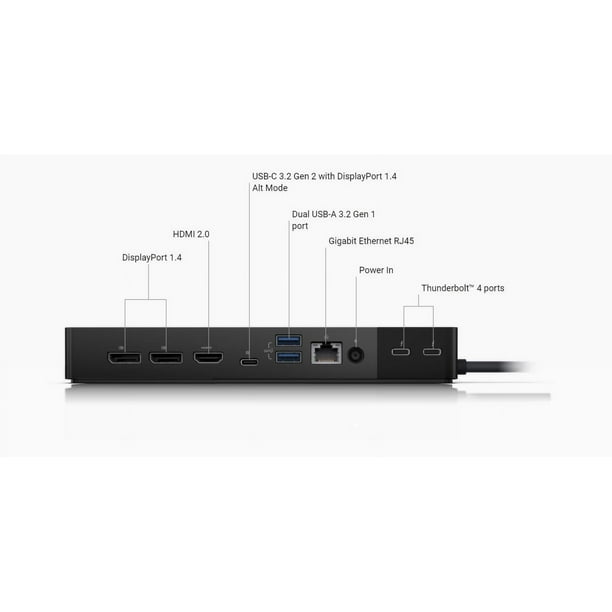 Dell Thunderbolt Dock WD22TB4, Modular Thunderbolt 4 Docking