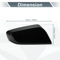 thumbnail image 4 of Unique Bargains 1Pc Car Rear View Right Side Mirror Cover Cap Replacement for Chevrolet Impala 2014-2020 Gloss Black, 4 of 7
