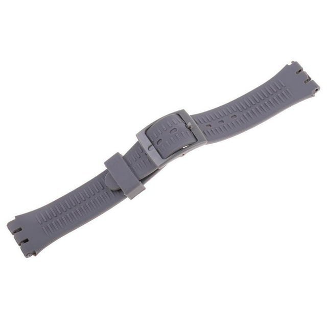 Maoww 17mm Silicone Rubber Watch Strap Band Waterproof Watchbands Grey