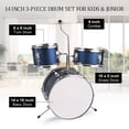 thumbnail image 4 of Batería Irfora Juego de batería para niños de 14 pulgadas y 3 piezas con trono ajustable Pedal de platillo Baquetas Instrumento musical para niños Niños principiantes Irfora Batería, 4 of 7